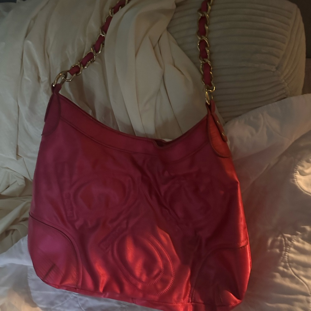 bebe Vibrant Pink Shoulder Bag